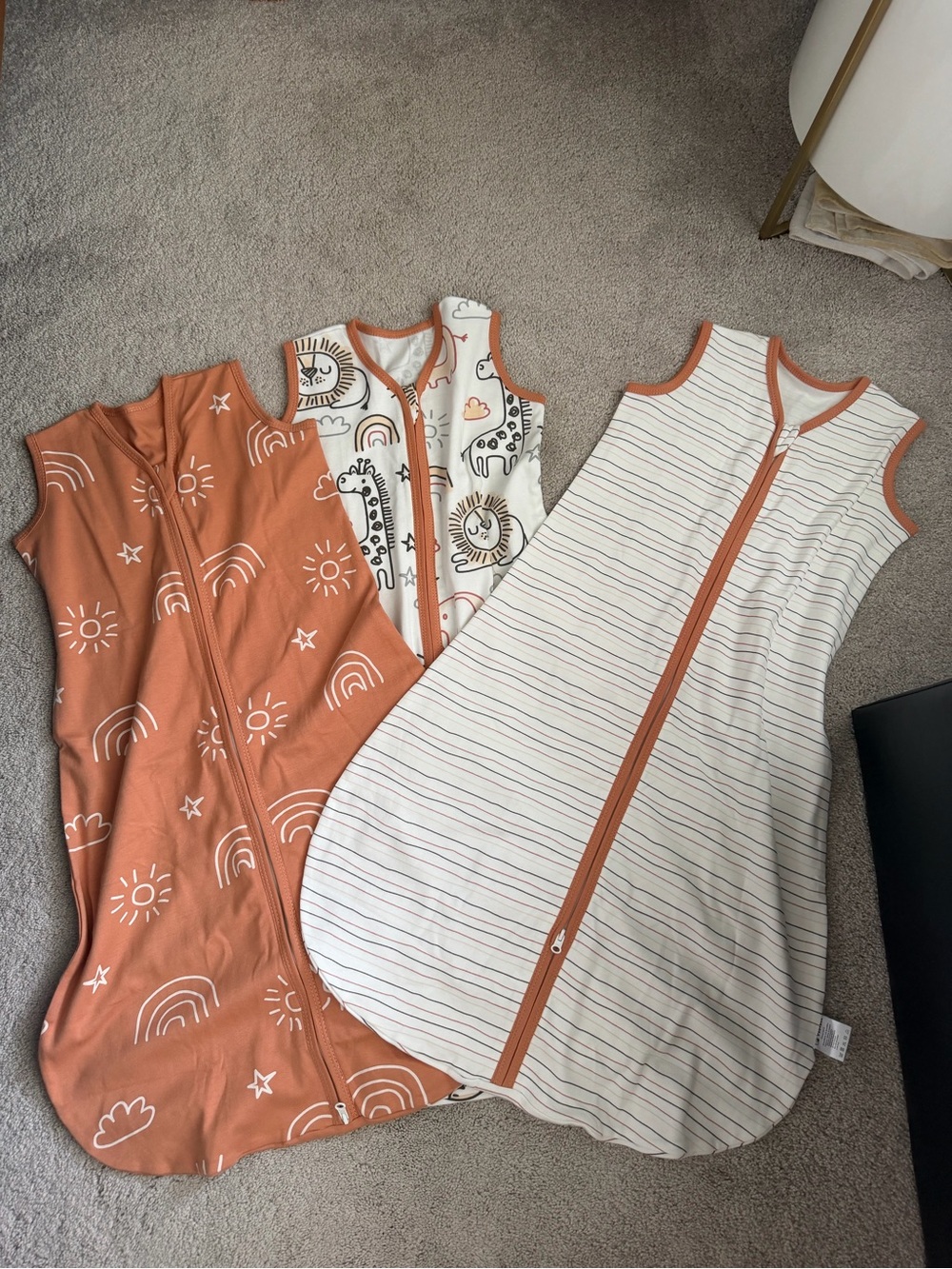 Set of 3 100% Sleep Sacks 6-12M